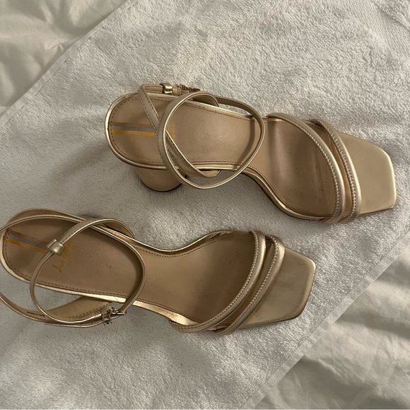 Gold Sam Edelman Kia Heels size 10.5 - Picture 3 of 10